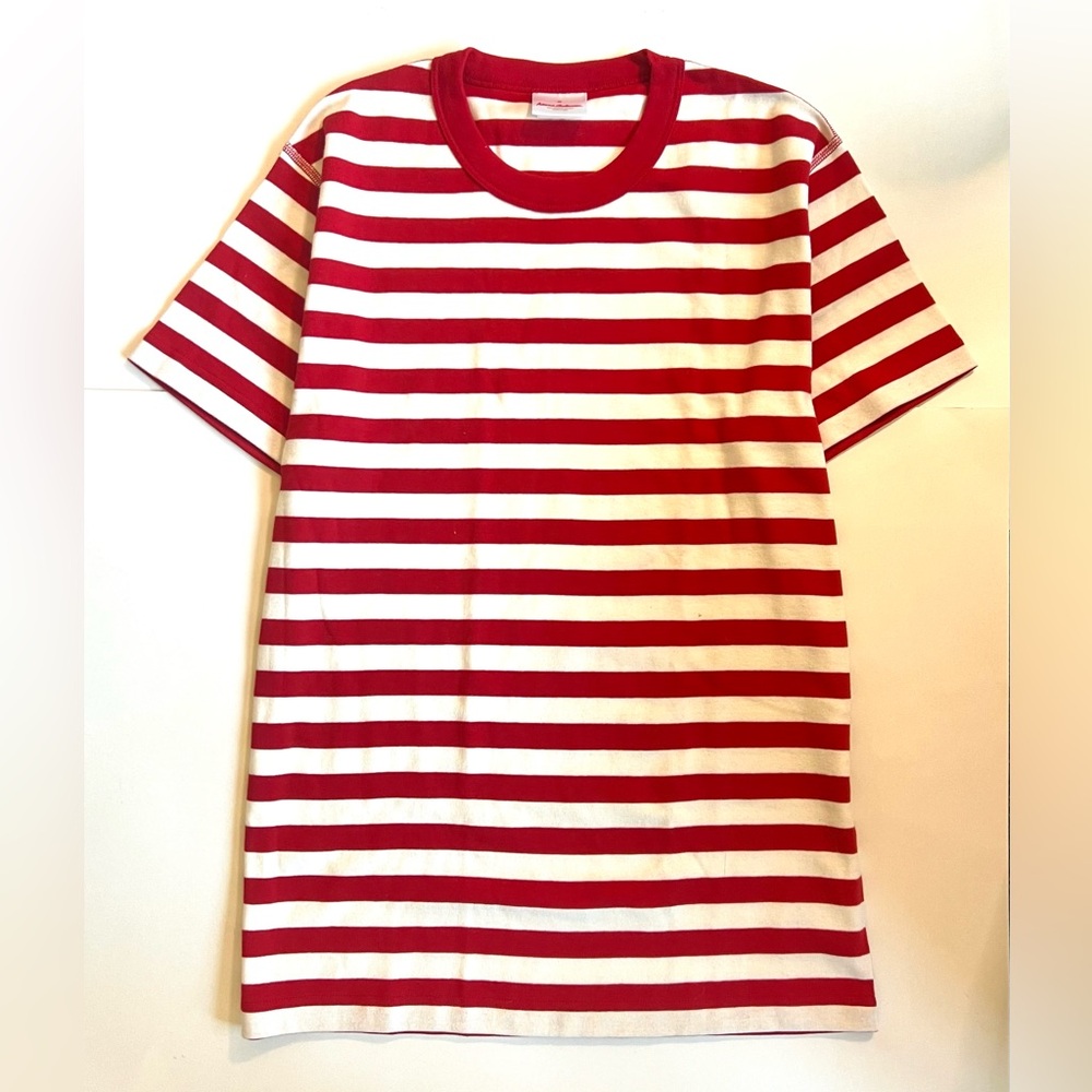 Hanna Andersson Red and White Striped Pajama Top medium new